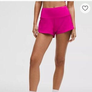 Lululemon Speed Up High-Rise Lined Shorts in Ripened Raspberry
